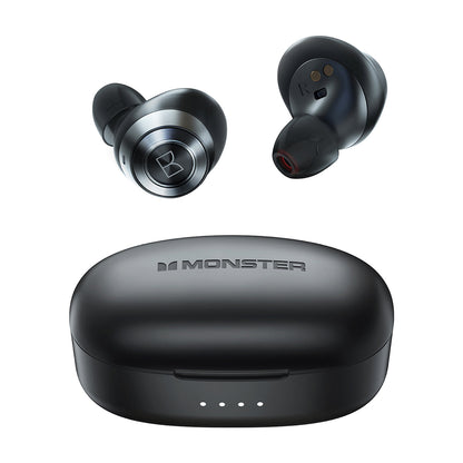 Безжични слушалки Bluetooth Monster Achieve 100 AirLinks, TWS, Черен