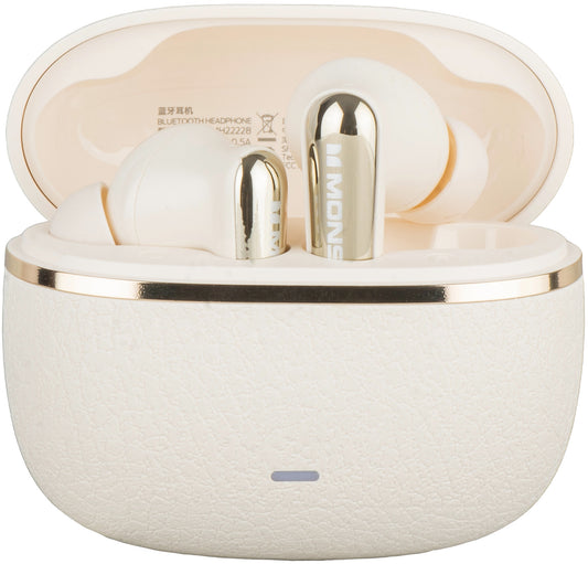 Bluetooth слушалки Monster Clarity 200, TWS, ANC, Светло кремави