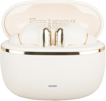 Bluetooth слушалки Monster Clarity 200, TWS, ANC, Светло кремави