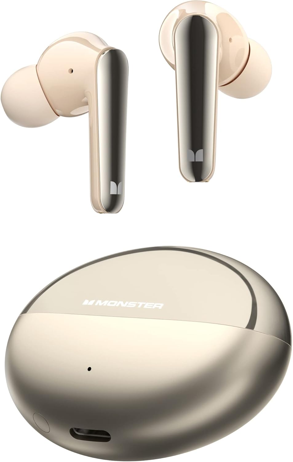 Безжични слушалки Bluetooth Monster N-Lite 203 AirLinks, TWS, Златисти