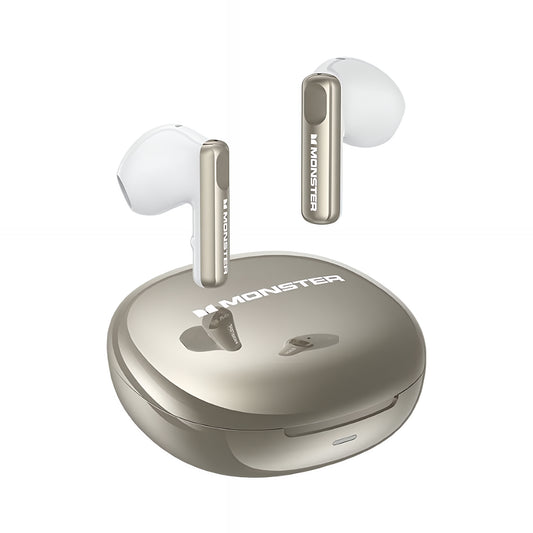Безжични слушалки Bluetooth Monster N-Lite 209, TWS, Сребрист