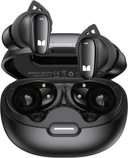 Безжични слушалки Bluetooth Monster N-Lite 206, TWS, Черен