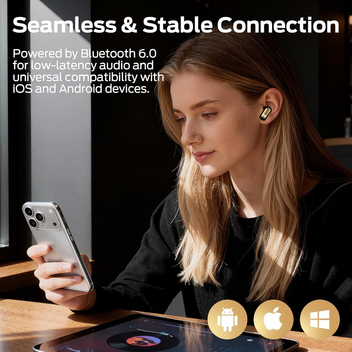 Безжични слушалки Bluetooth Monster N-Lite 217, TWS, Черен