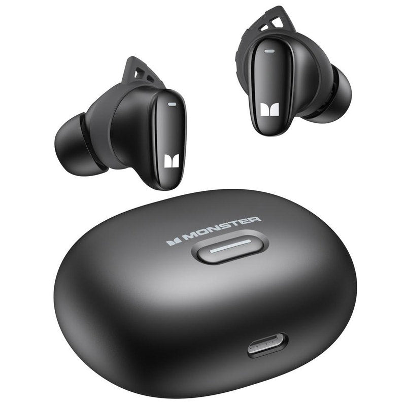 Безжични слушалки Bluetooth Monster N-Lite 206, TWS, Черен