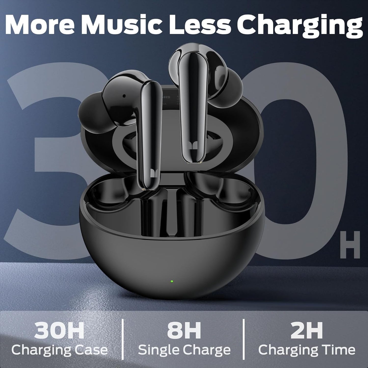 Слушалки с микрофон Bluetooth Monster N-Lite 203 AirLinks, TWS, Черен
