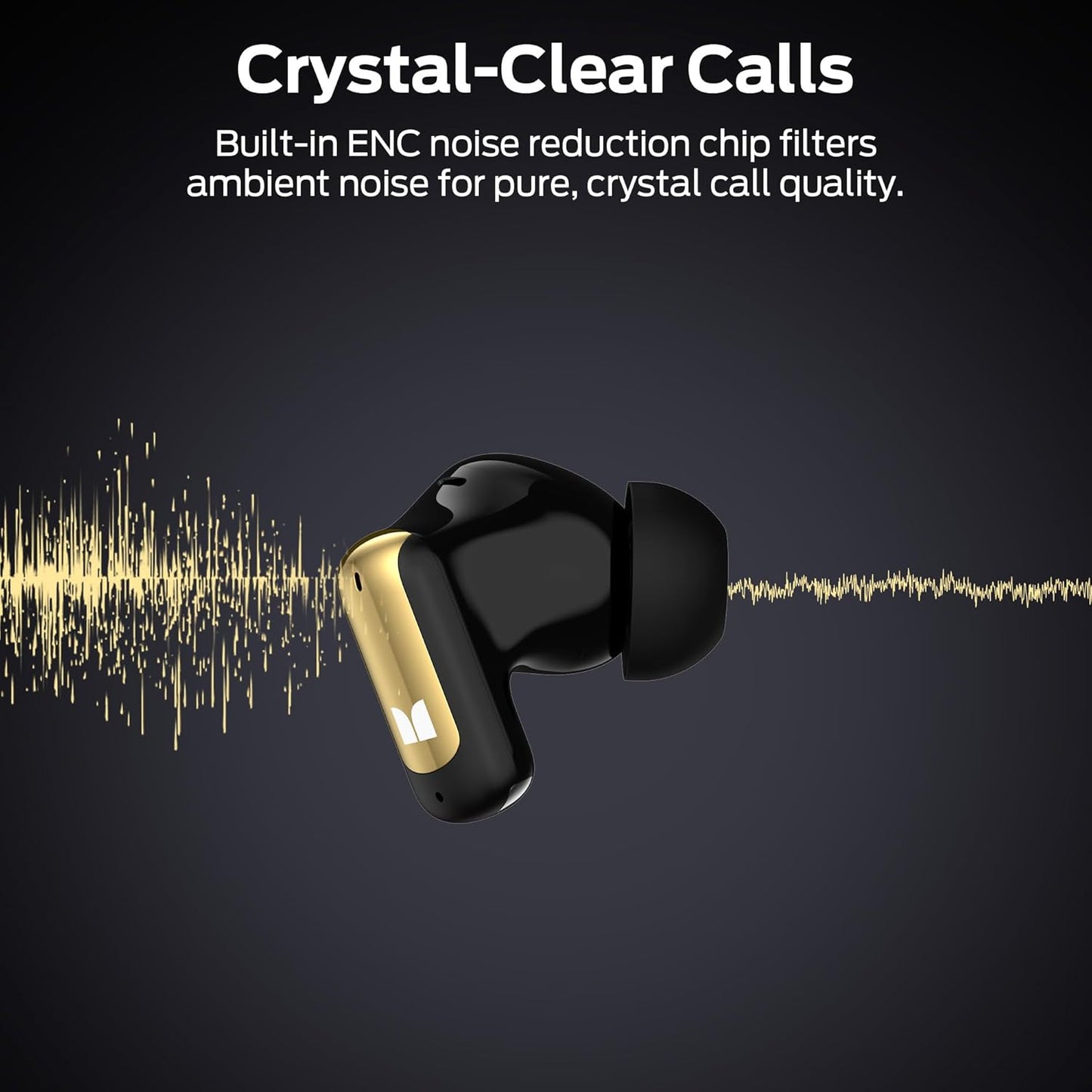 Безжични слушалки Bluetooth Monster N-Lite 217, TWS, Черен