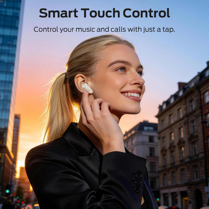Безжични слушалки Bluetooth Monster N-Lite 310, TWS, светло кремави