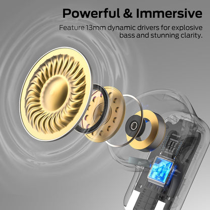 Безжични слушалки Bluetooth Monster N-Lite 217, TWS, Черен
