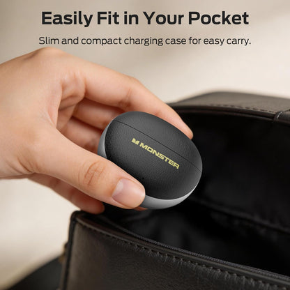 Безжични слушалки Bluetooth Monster N-Lite 310, TWS, Черен