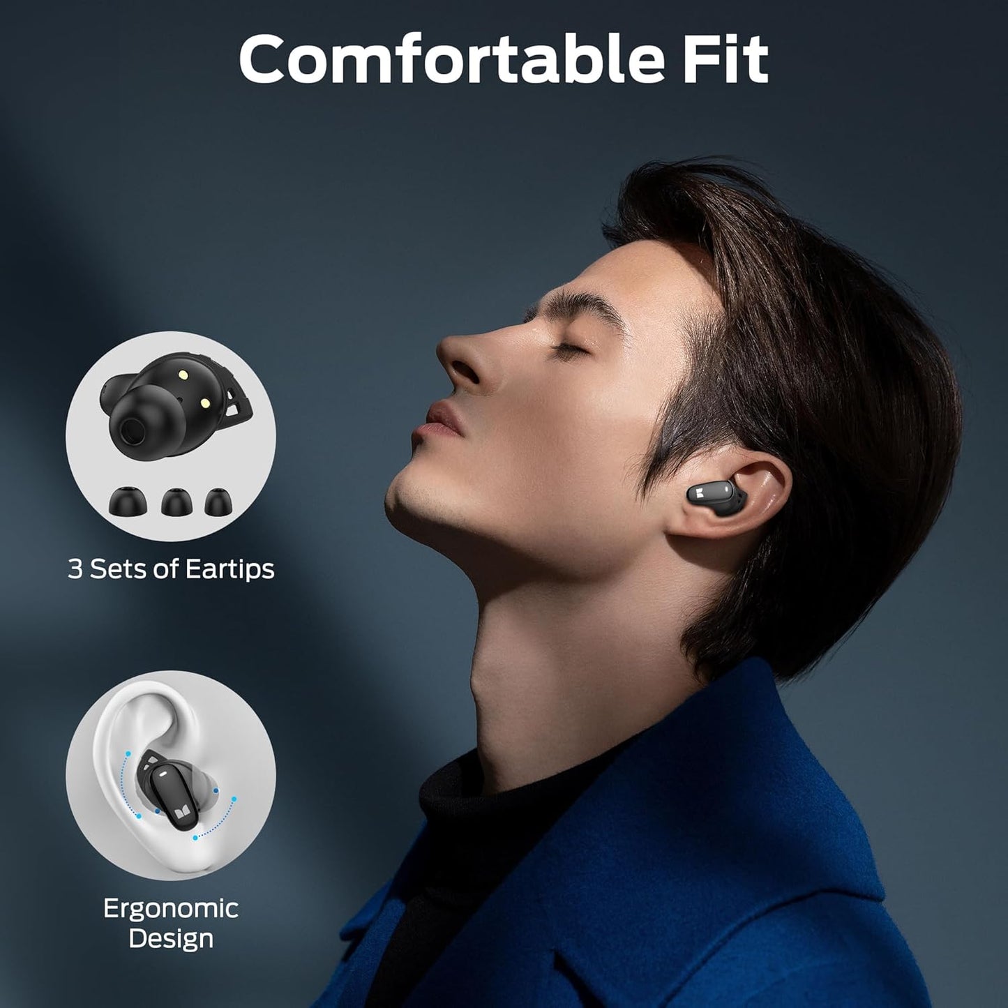Безжични слушалки Bluetooth Monster N-Lite 206, TWS, Черен
