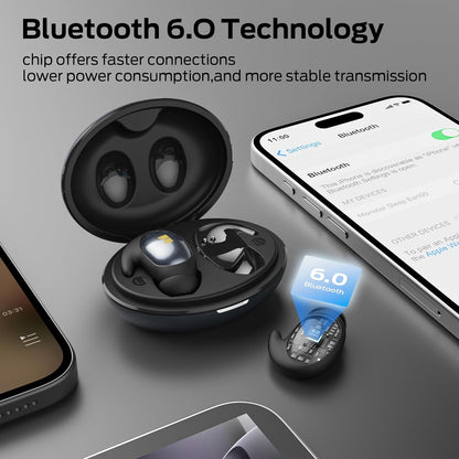 Handsfree Bluetooth Monster Sleep Ear100, TWS, Черен