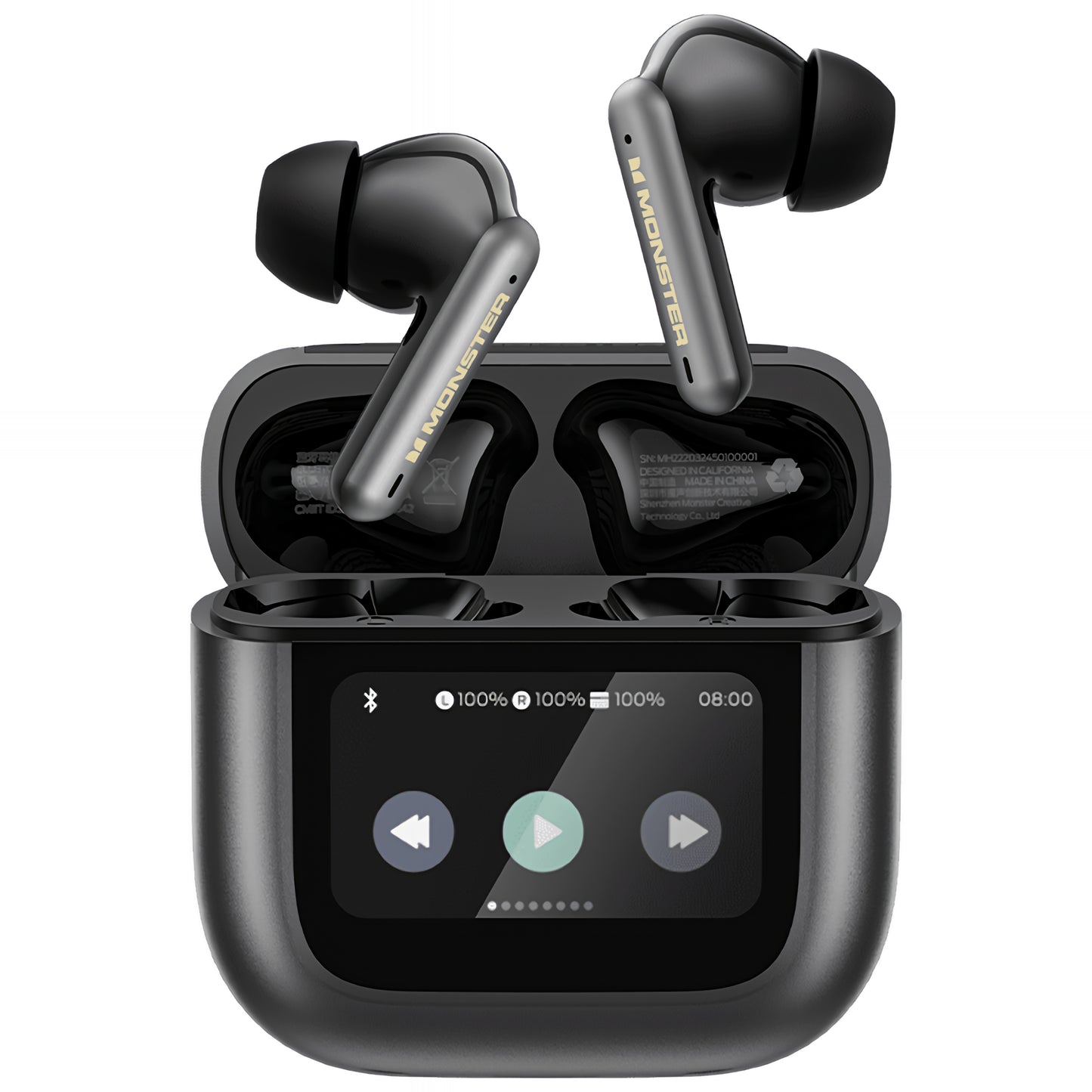 Handsfree Bluetooth Monster TH300, TWS, Черен