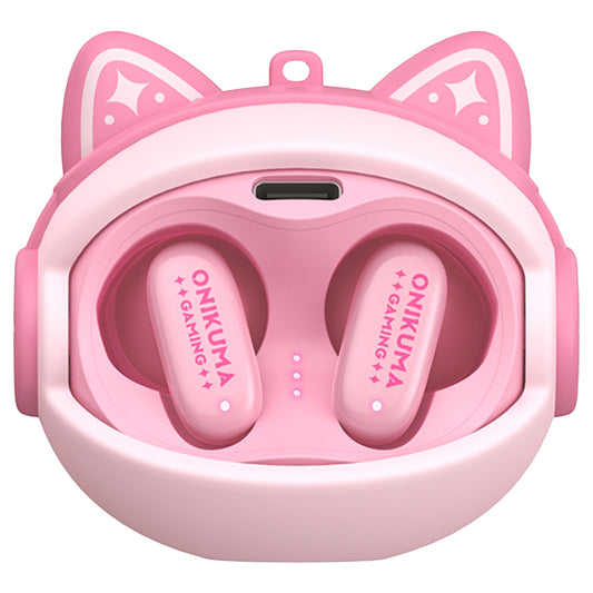 Безжични слушалки Bluetooth Onikuma TX603, TWS, розови