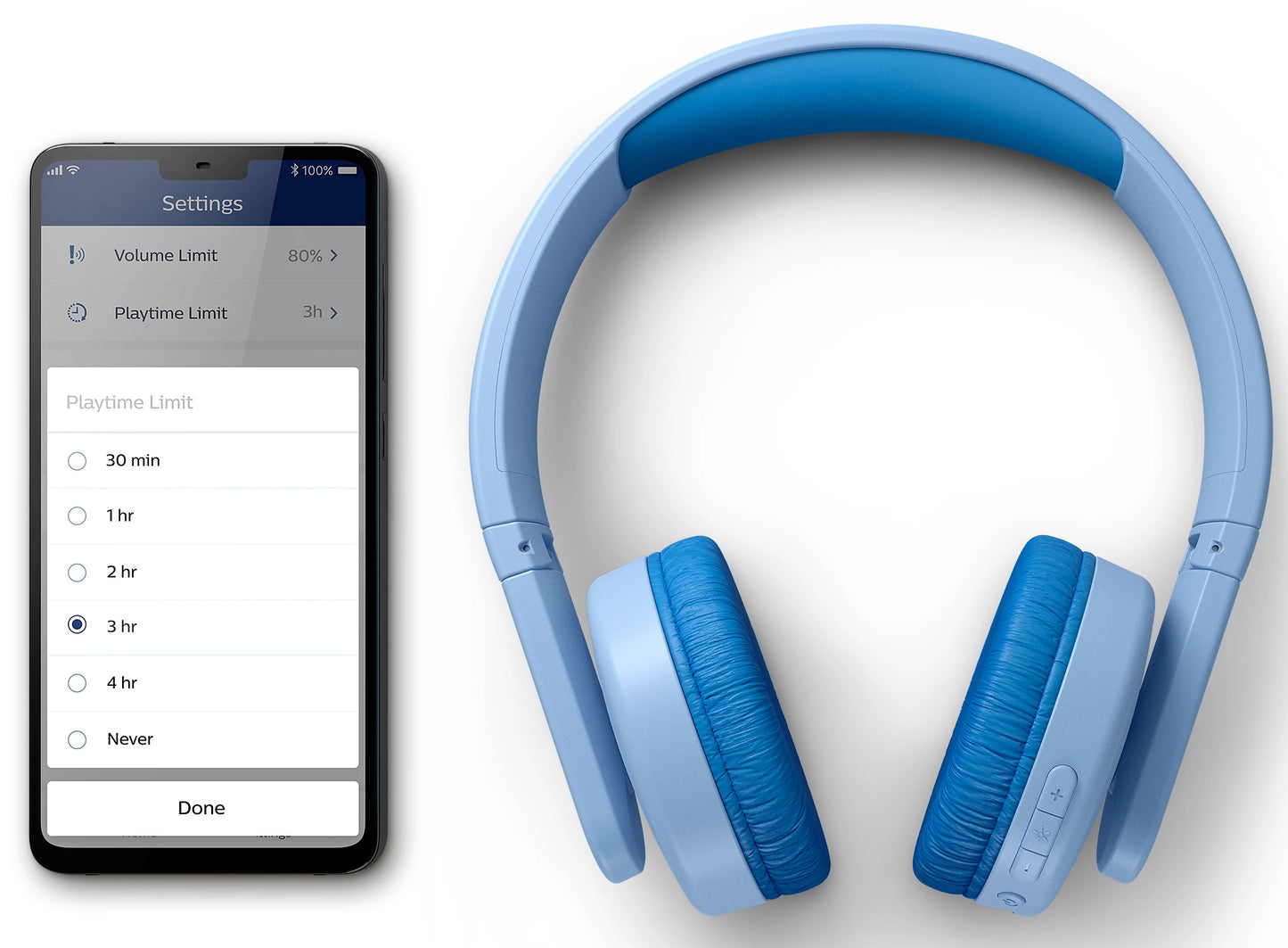 Handsfree Bluetooth Philips Kids, A2DP, Син TAK4206BL/00