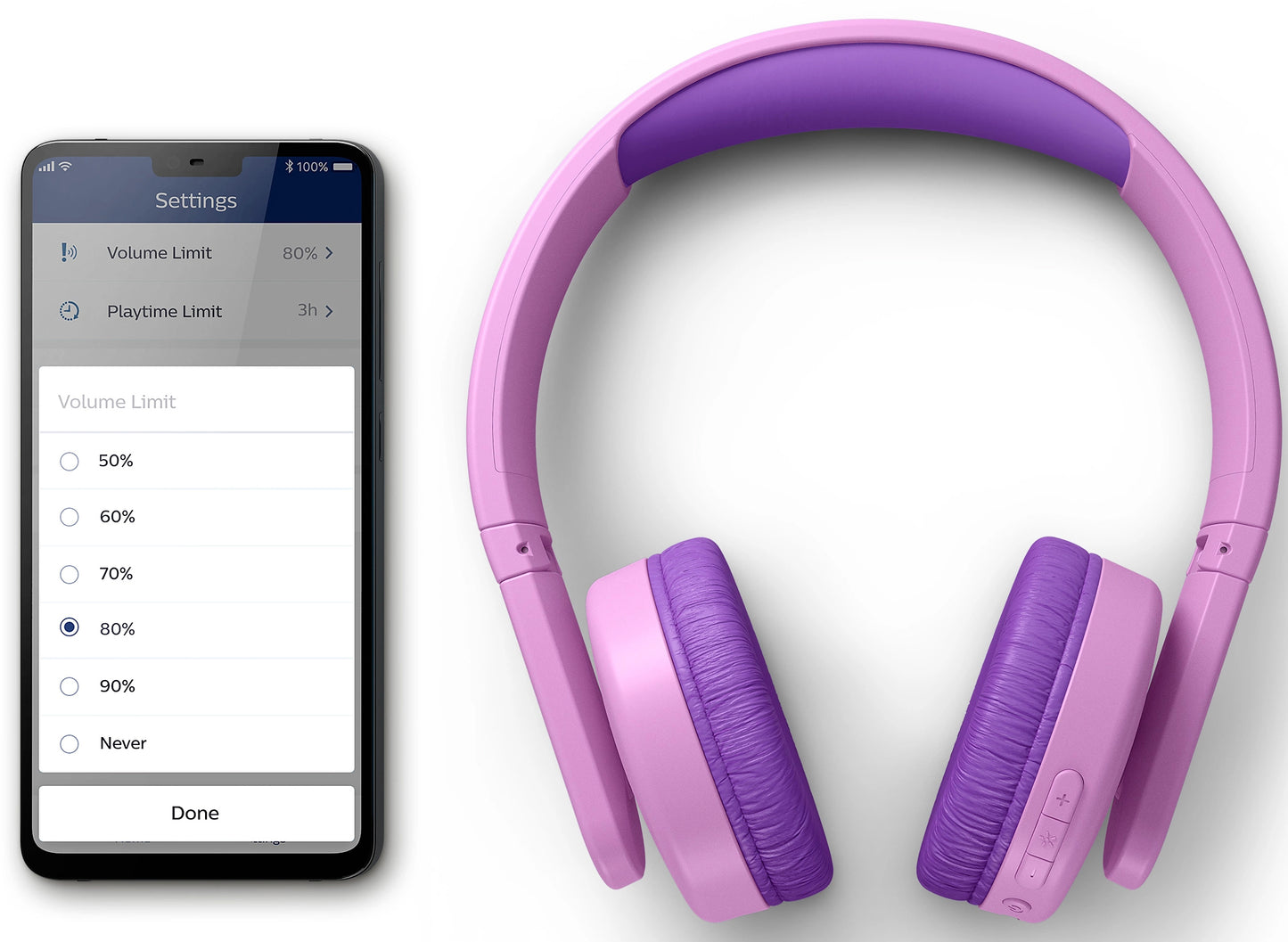 Handsfree Bluetooth Philips Kids, A2DP, Розов TAK4206PK/00