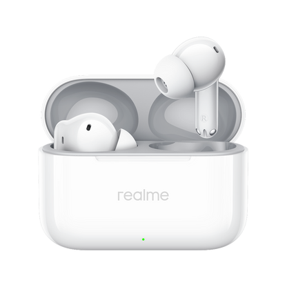 Handsfree Bluetooth Realme Buds T200, TWS, ANC, MultiPoint, Бял