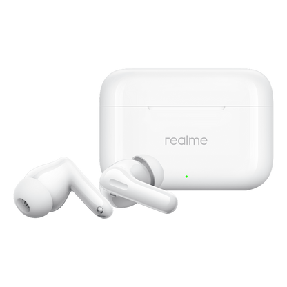 Handsfree Bluetooth Realme Buds T200, TWS, ANC, MultiPoint, Бял