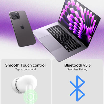 Handsfree Bluetooth Spigen SA2400, TWS, ANC, Бял