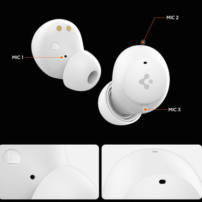 Handsfree Bluetooth Spigen SA2401, TWS, ANC, Бял ASD07963