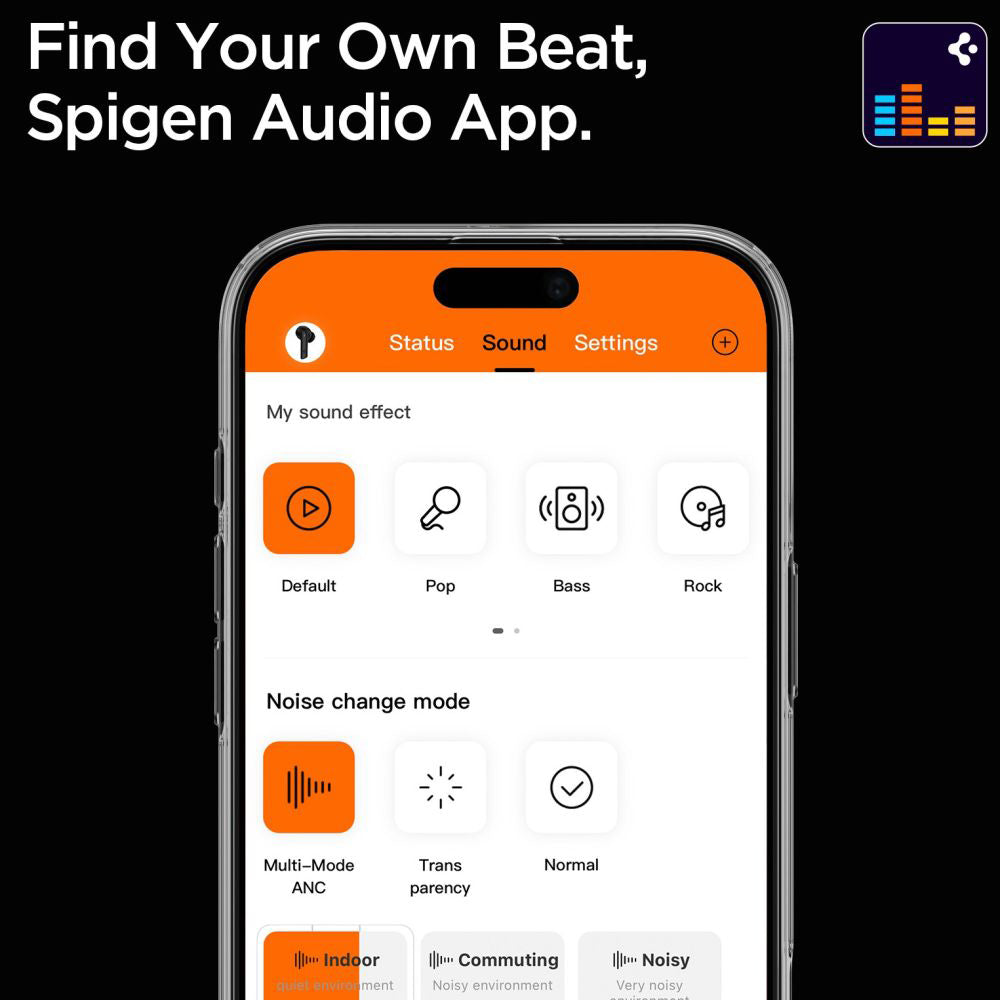 Handsfree Bluetooth Spigen SA2401, TWS, ANC, Черен