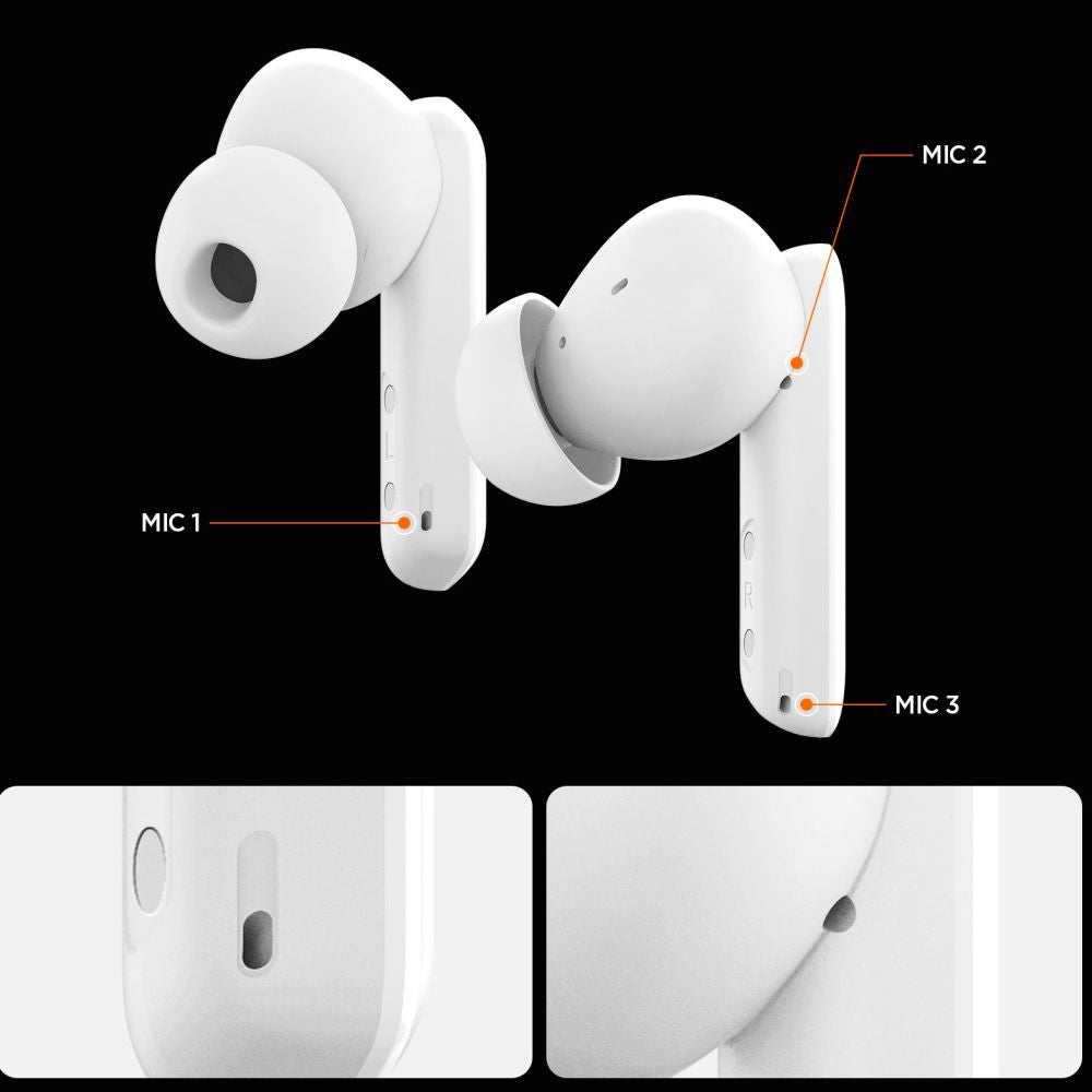 Handsfree Bluetooth Spigen SA2402, TWS, ANC, Черен ASD07888