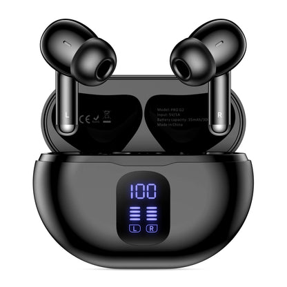 Handsfree Bluetooth Tech-Protect Ultraboost Pro G2, TWS, Black