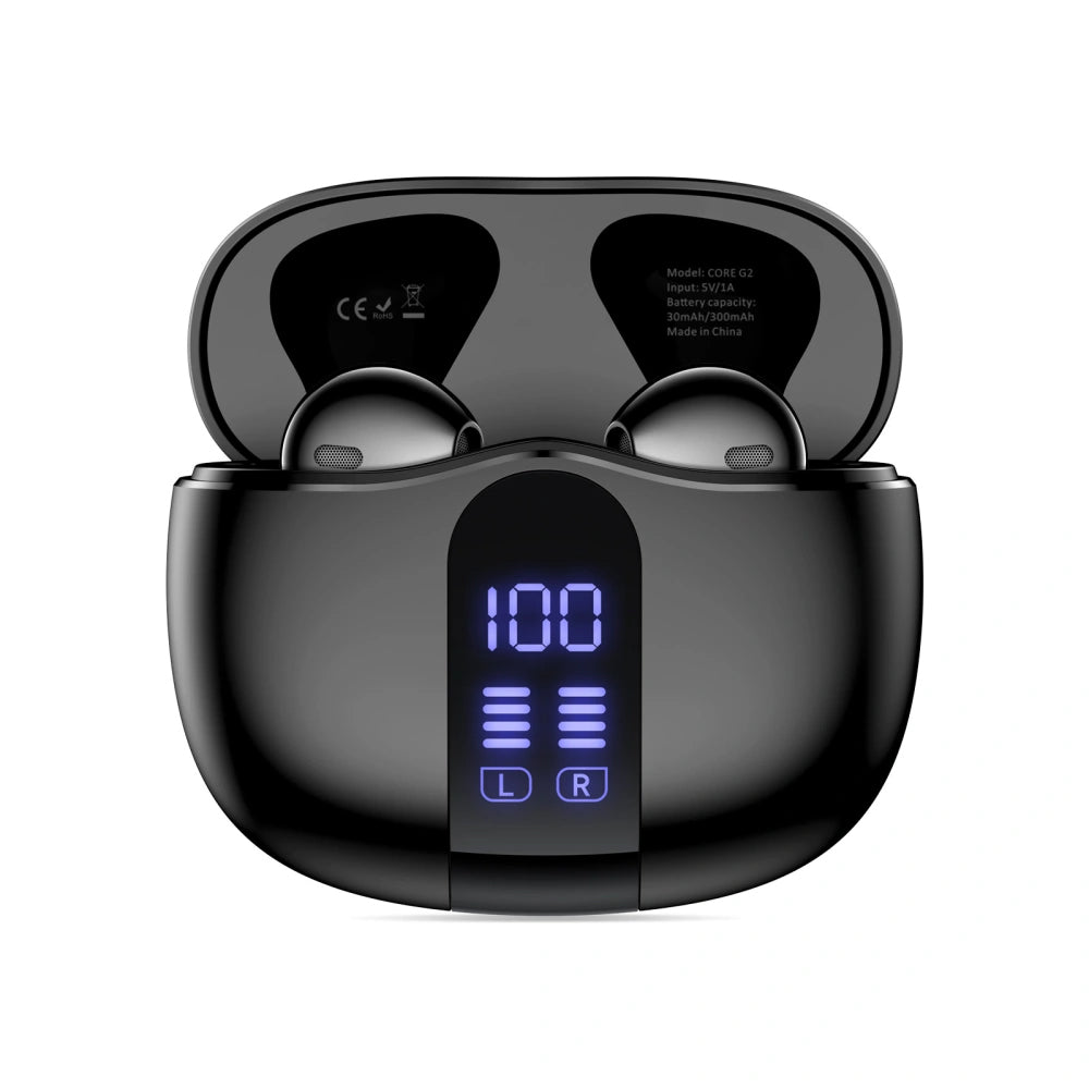 Handsfree Bluetooth Tech-Protect Ultraboost Core G2, TWS, Черен
