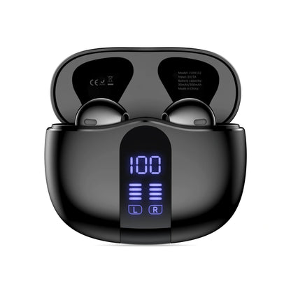 Handsfree Bluetooth Tech-Protect Ultraboost Core G2, TWS, Черен