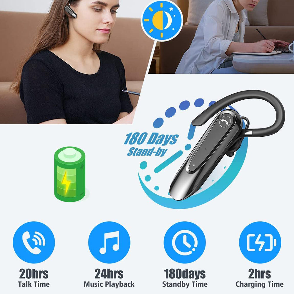 Handsfree Bluetooth Techsuit CB2 AirTalk, A2DP, Черен