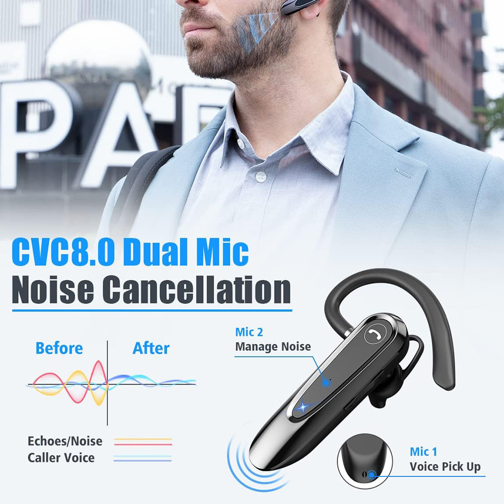 Handsfree Bluetooth Techsuit CB2 AirTalk, A2DP, Черен