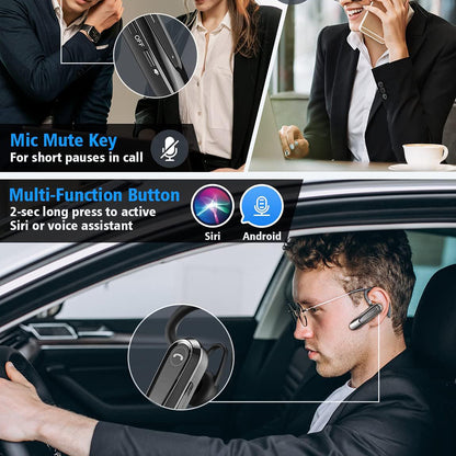 Handsfree Bluetooth Techsuit CB2 AirTalk, A2DP, Черен