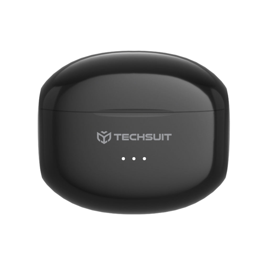 Handsfree Bluetooth Techsuit CW1 Audira Pro, TWS, ANC, Черен
