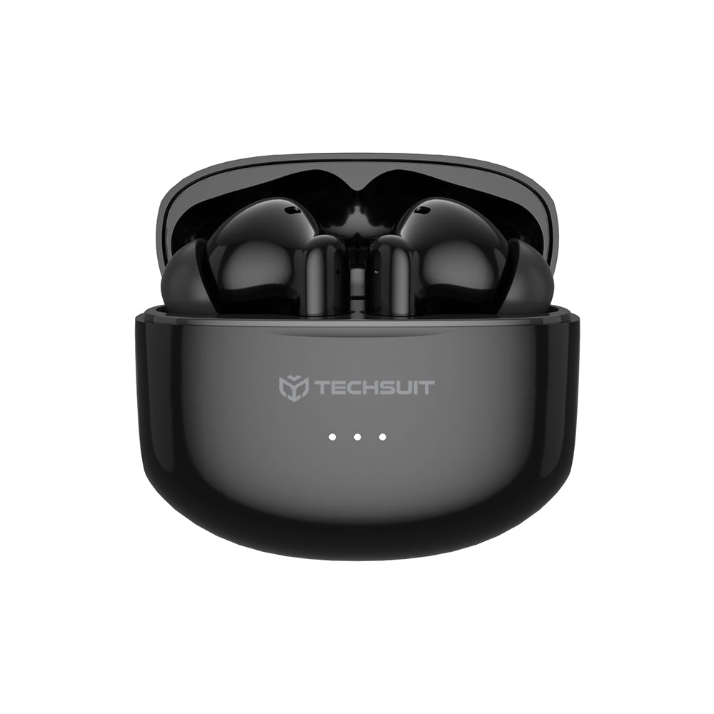 Handsfree Bluetooth Techsuit CW1 Audira Pro, TWS, ANC, Черен