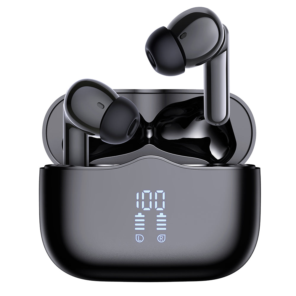 Handsfree Bluetooth Techsuit CW2 VelarX One, TWS, ANC, Черен