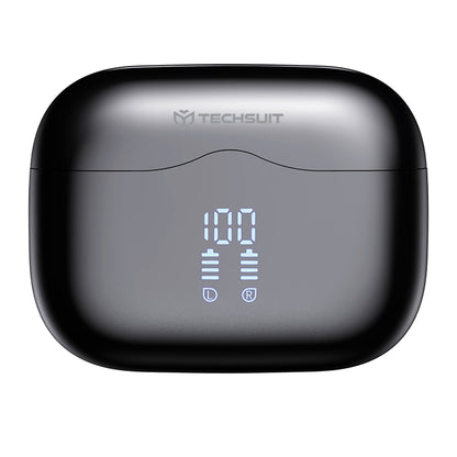 Handsfree Bluetooth Techsuit CW2 VelarX One, TWS, ANC, Черен