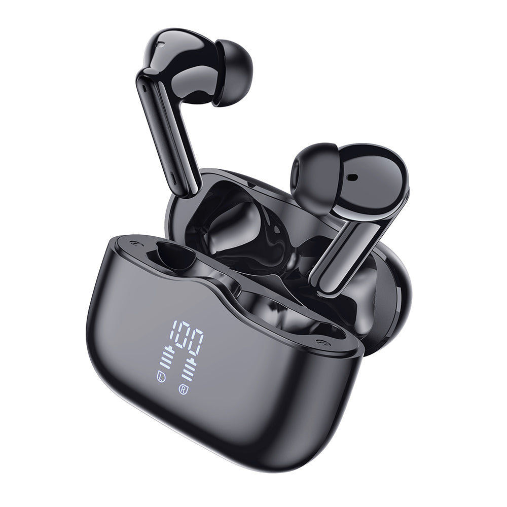 Handsfree Bluetooth Techsuit CW2 VelarX One, TWS, ANC, Черен