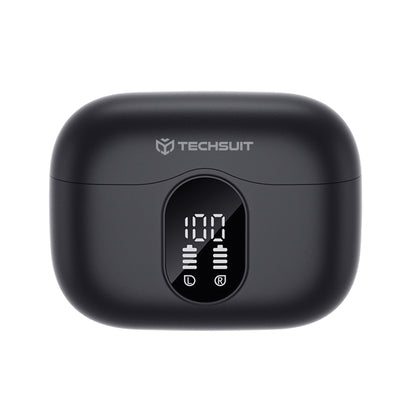 Handsfree Bluetooth Techsuit CW3 WaveBeat 100, TWS, ANC, Черен