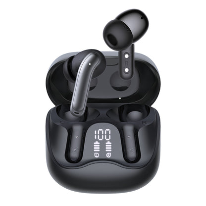 Handsfree Bluetooth Techsuit CW5 EchoFit Pro, TWS, ANC, MultiPoint, Черен