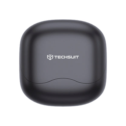 Handsfree Bluetooth Techsuit CW5 EchoFit Pro, TWS, ANC, MultiPoint, Черен