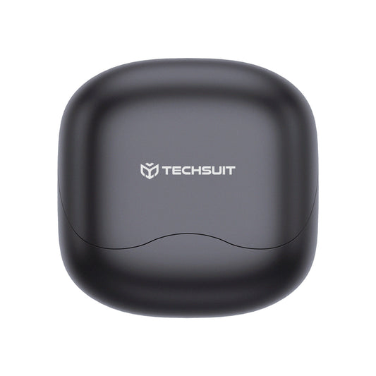 Handsfree Bluetooth Techsuit CW5 EchoFit Pro, TWS, ANC, MultiPoint, Черен