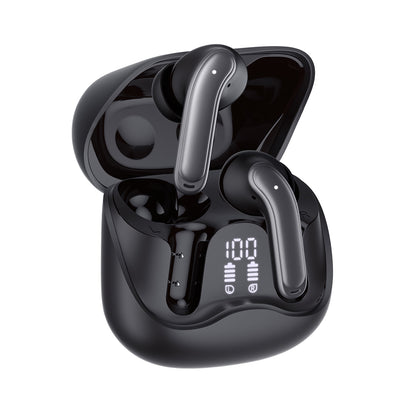 Handsfree Bluetooth Techsuit CW5 EchoFit Pro, TWS, ANC, MultiPoint, Черен