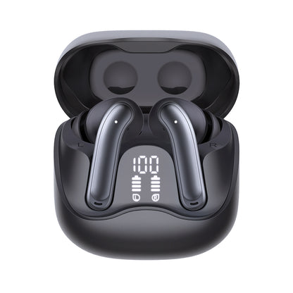 Handsfree Bluetooth Techsuit CW5 EchoFit Pro, TWS, ANC, MultiPoint, Черен
