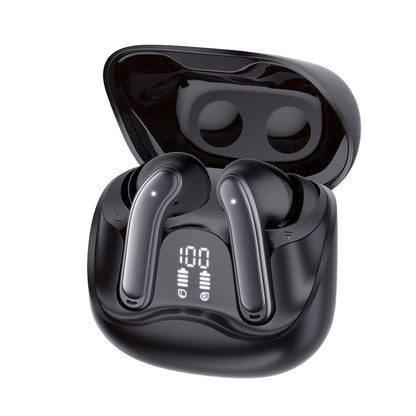 Handsfree Bluetooth Techsuit CW5 EchoFit Pro, TWS, ANC, MultiPoint, Черен