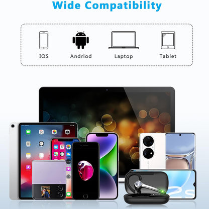 Bluetooth слушалки за кол център Techsuit Hearyo A6L, черни