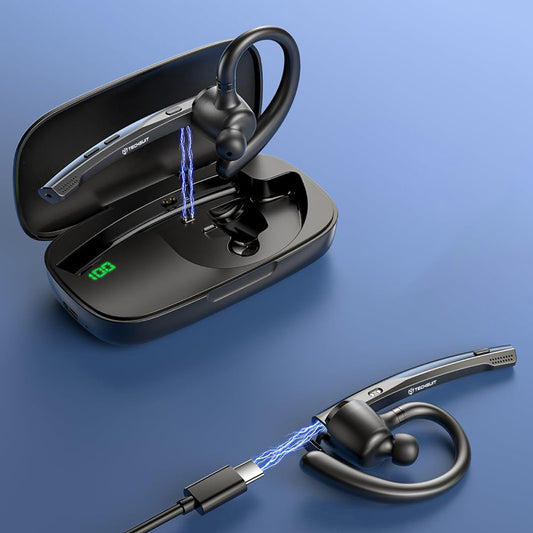 Handsfree Bluetooth Techsuit Vocelis Pro CB4, A2DP, Синьо