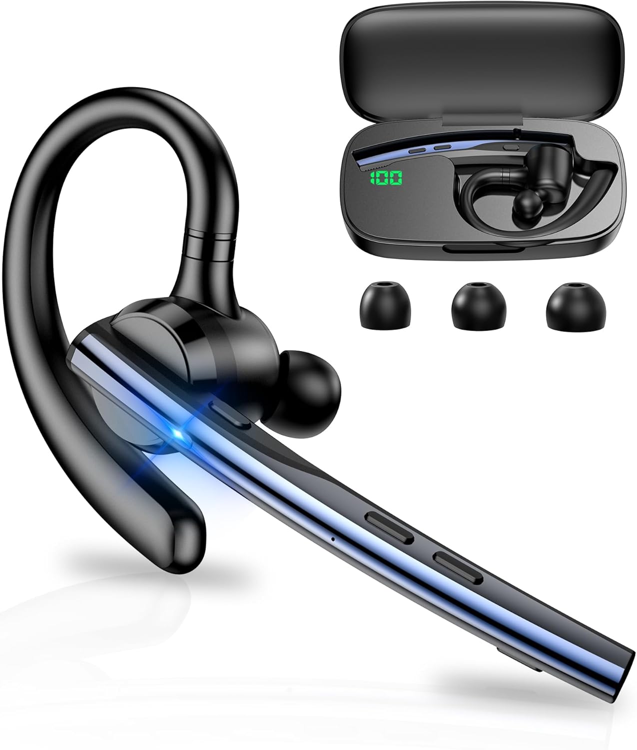 Handsfree Bluetooth Techsuit Vocelis Pro CB4, A2DP, Синьо