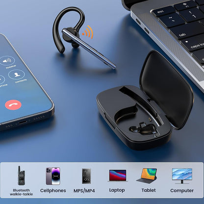 Handsfree Bluetooth Techsuit Vocelis Pro CB4, A2DP, Синьо