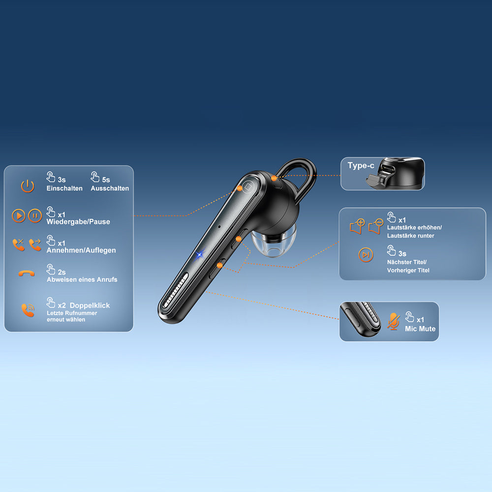 Handsfree Bluetooth Techsuit Voicera CB3, A2DP, Черен