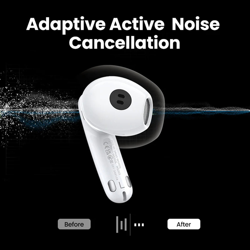Handsfree Bluetooth UGREEN HiTune H6 Pro WS203, TWS, ANC, Бял