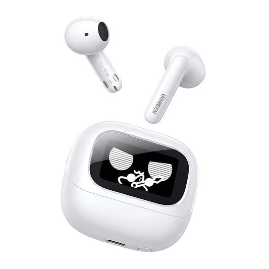 Безжични слушалки Bluetooth UGREEN HiTune H6 Magic WS216 (65386), TWS, ANC, MultiPoint, Бели